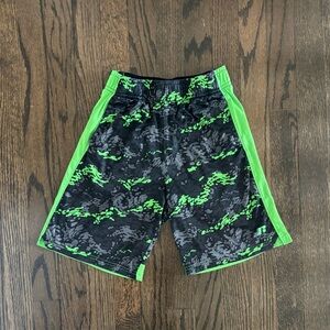 Russell Athletic Black and Green Performance Shorts